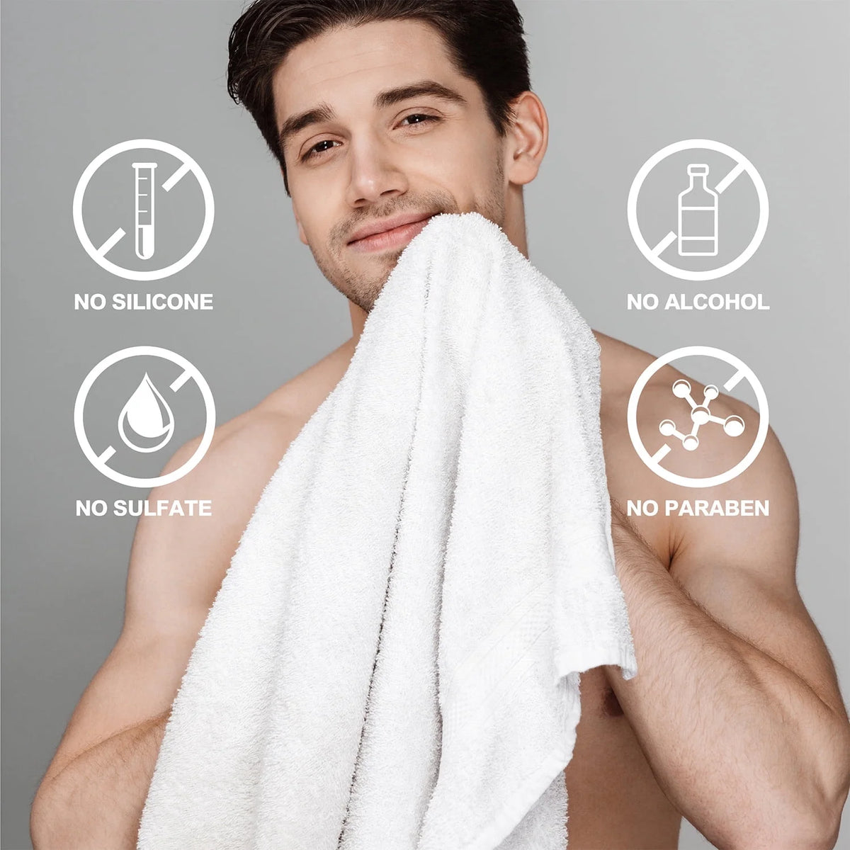 Bath Body Care Spa Gift Basket Sets for Men - 8 Pcs Luxury Leathers Scented Skin Self Care Kit Birthday Gifts for Him Grandpa